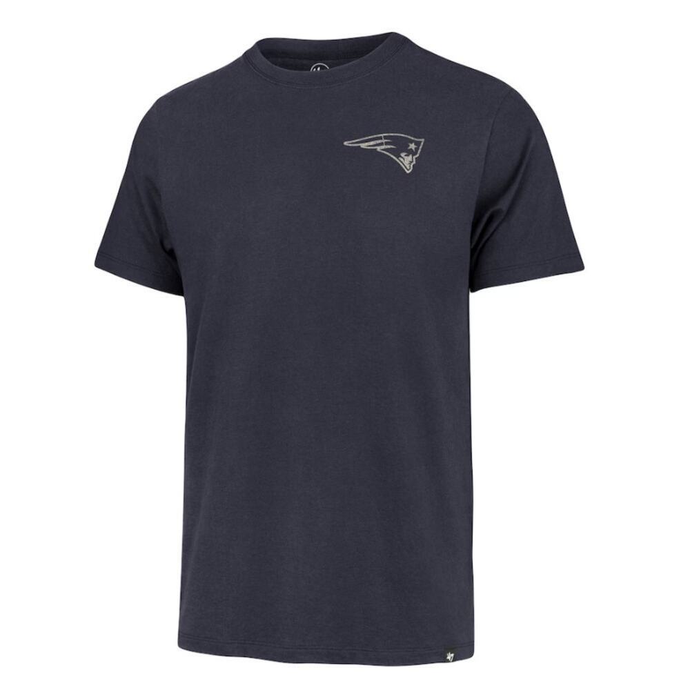 '47 Men's Atlas Blue NFL New England Patriots Turn Back Franklin T-Shirt Size L